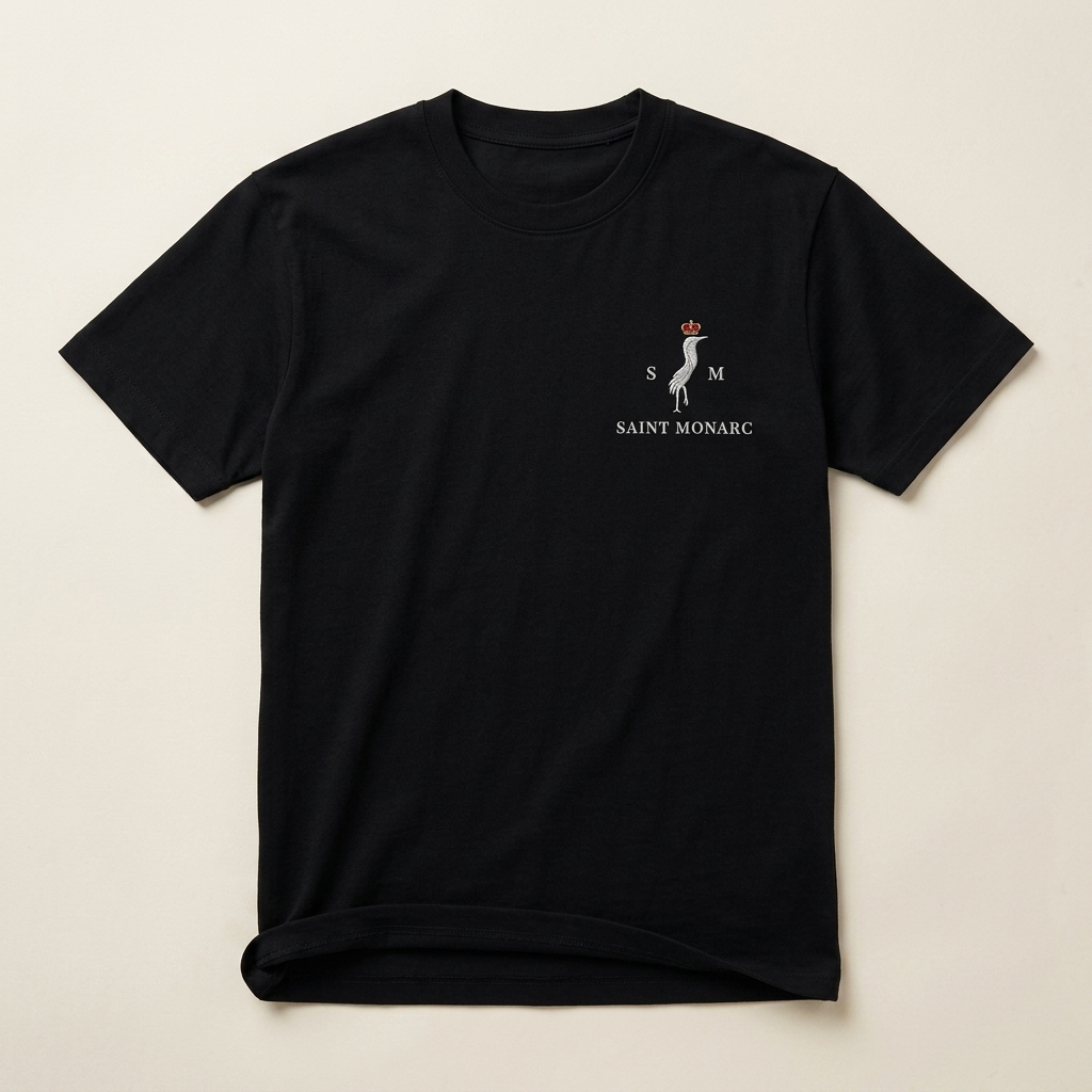 Saint Monarc Nakışlı Logo T-Shirt