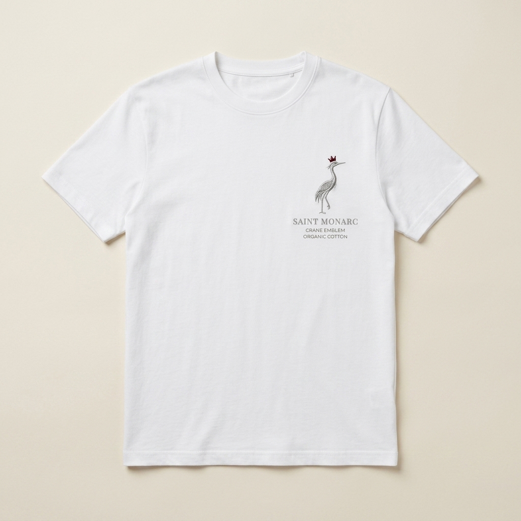 Organik Pamuk Nakışlı T-Shirt